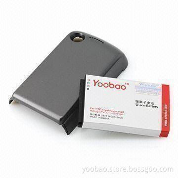 2,200mAh Extended Battery, Suitable for HTC Tattoo/G4/Touch 2/T3333, More Powerful Exceed